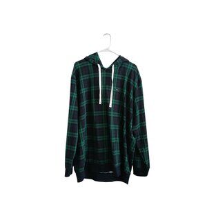 Tommy Hilfiger Women's XXL  Plaid  Hooded Sleepwear Hoodie Preppy Classic